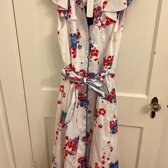 - Brooks Brothers Floral-Print Supima® Cotton Sateen Flutter-Sleeve Shirt … - Picture 6 of 6